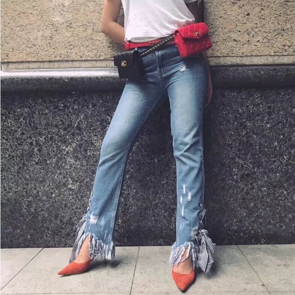 Ro + De mid rise jeans. size 25 - Picture 2 of 8